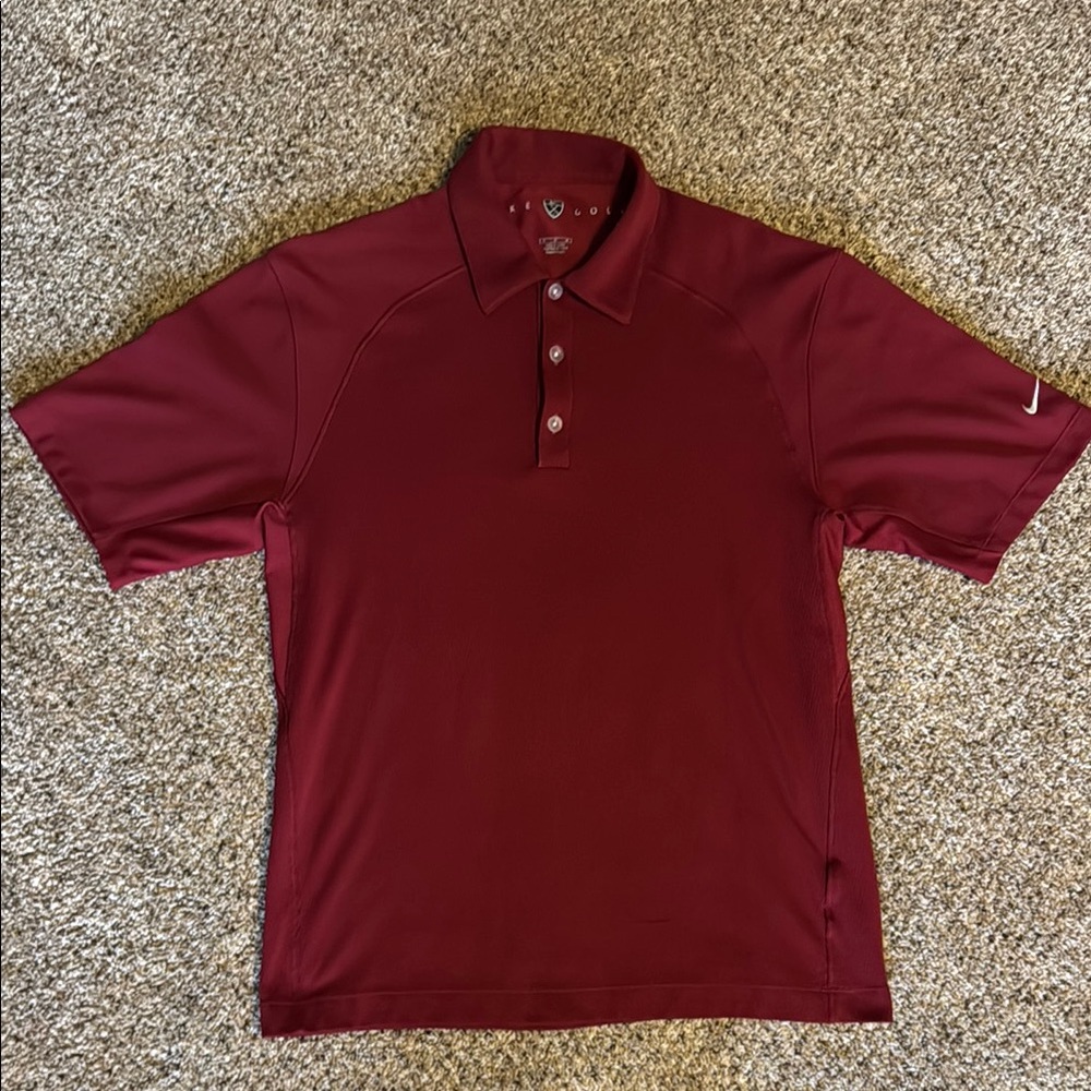 Nike MensRed Polo Shirt Classic Style